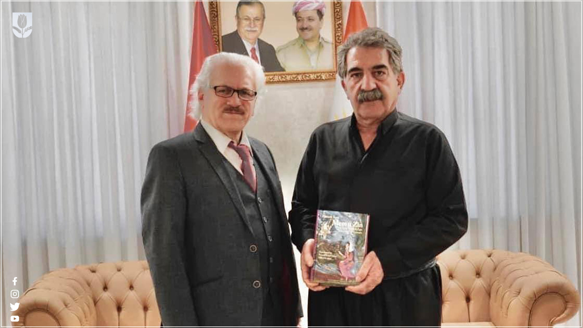 Dr. Feryad Fazil with the Kurdistan Region's Minister of Culture